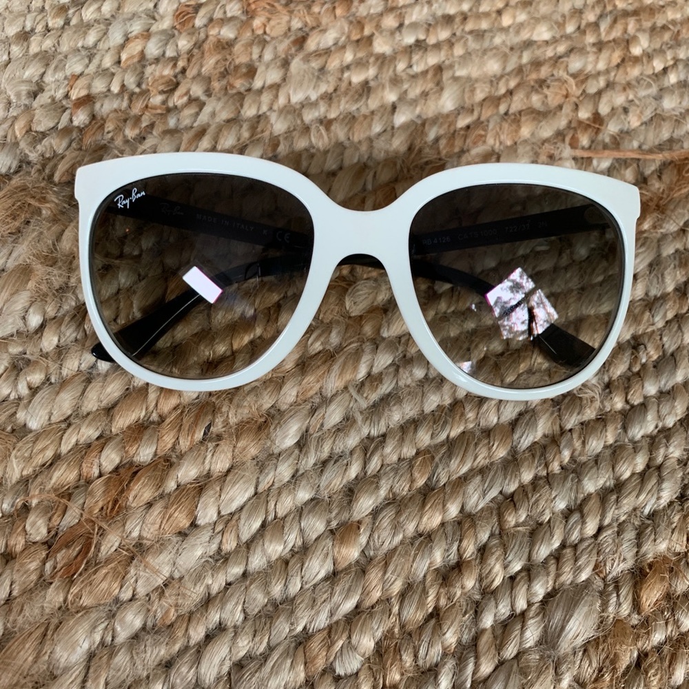 White Ray-Ban Sunglasses